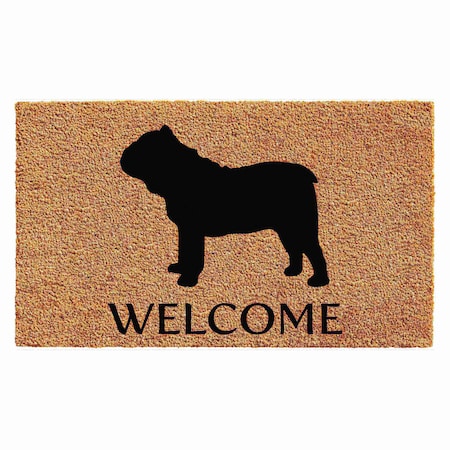 Calloway Mills Entrance Mat, Coir, Natural, Black 102991729